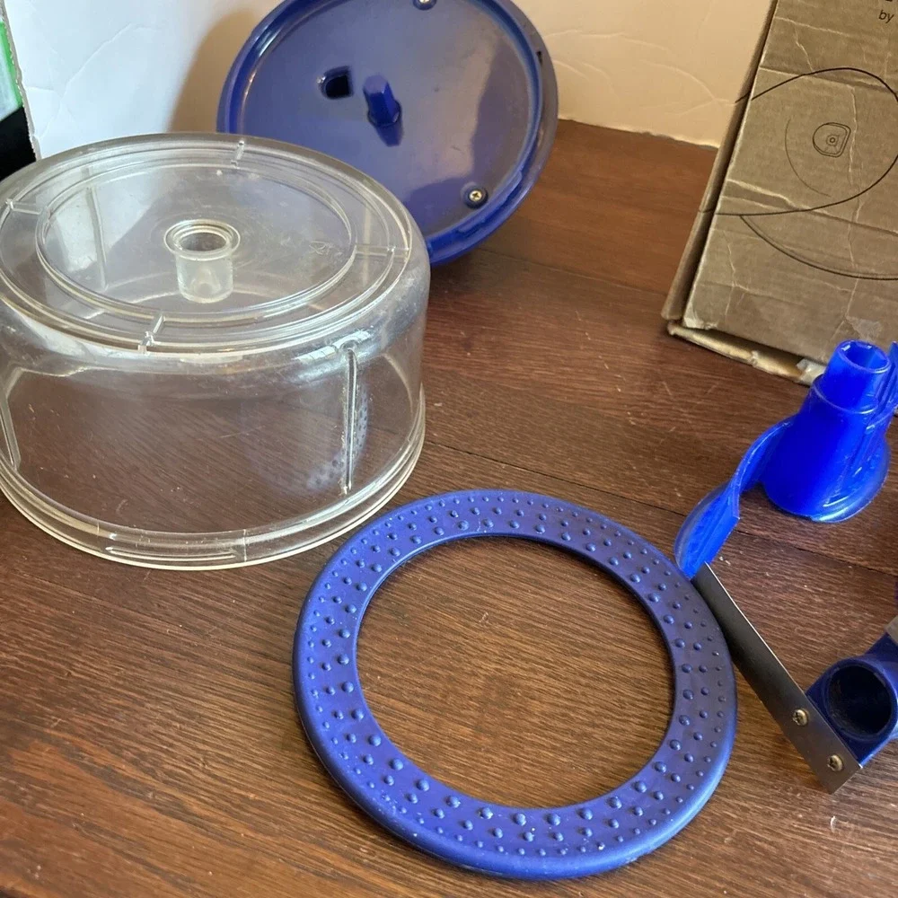 Tupperware Quick Chef Food Processor Chopper Blender Mixer Blue 4 Cups